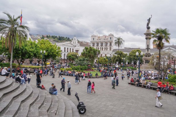 Ecuador Quito Old Town Plaza Grande 08.28.17